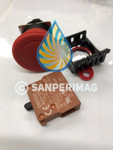 Girbau 341230 Emergency Stop Switch Kit, Push Button